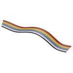 BKL 10120157 Ribbon Cable 1.27mm Spacing 14x0.08mm² Multi-Coloured