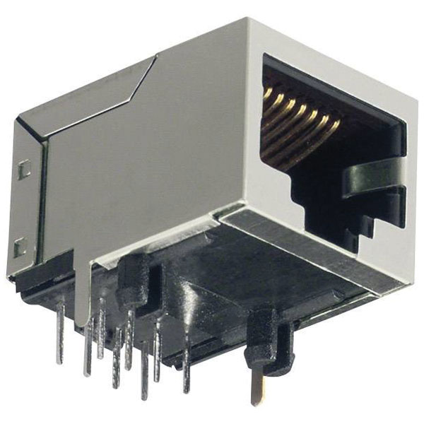 BKL 143206 RJ45 Socket 8P8C Right Angle Grey for pieceB Mounting