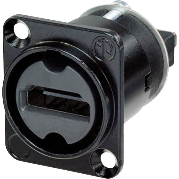 Neutrik NAHDMI-W-B HDMI Connector Sleeve Socket 19 Pins Black IP65