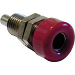 Schnepp KP 4000 S Jack Socket Plug Straight 4mm Pin Yellow 1 piece