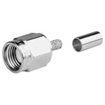 Telegärtner 100024760 R-SMA Connector Socket Straight 50 Ω Vibration Resistant