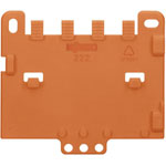 WAGO 222-505 Strain Relief Plate Orange Adapter for 222 Series