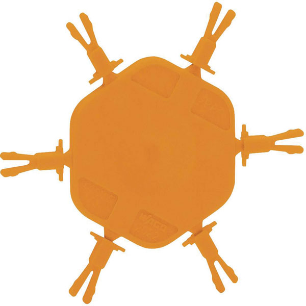 WAGO 2022-100 X-COM Accessory: Orange Carrier with 6 Coding Pins