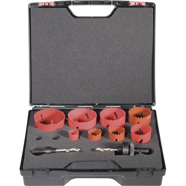 Exact 06100 Hole Saw Set 10-Piece Variable Teeth for Low Vibration