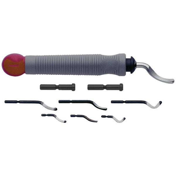 Exact 60008 Deburrer Kit DT5: Set with Handles & Blades