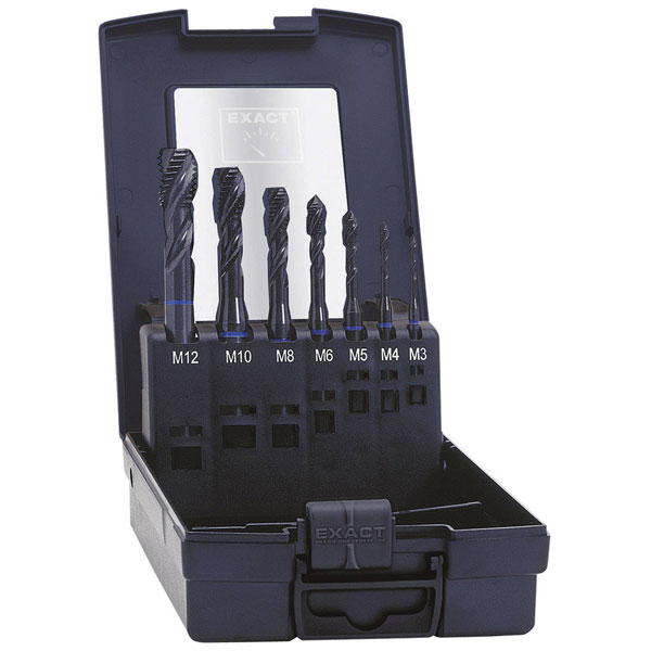 Click to view product details and reviews for Exact 43654 Cnc Tap Set 7 Piece Metric M3 M12 Hss E For Blind Holes.
