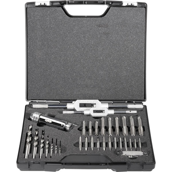 Exact 70551 Metric Hand Tap Set 32-Piece Right Hand Cutting DIN 35...