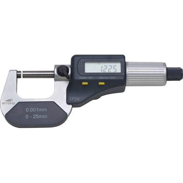 HELIOS PREISSER 0912501 Micrometer LCD 0-25mm Accuracy 0.001mm DIN...
