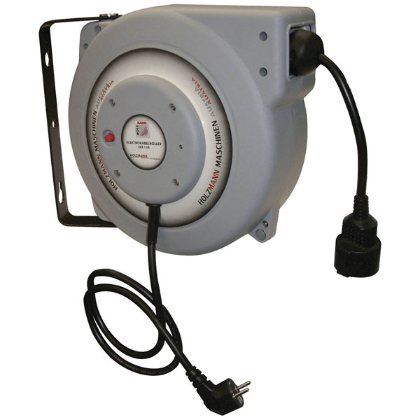 Holzmann H050500023 Cable Reel 15m Black PG Plug Durable & Reliable