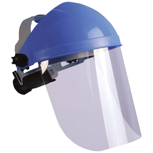 Leipold Doehle 2669 Face Shield Blue Transparent EN166 Front Prote...