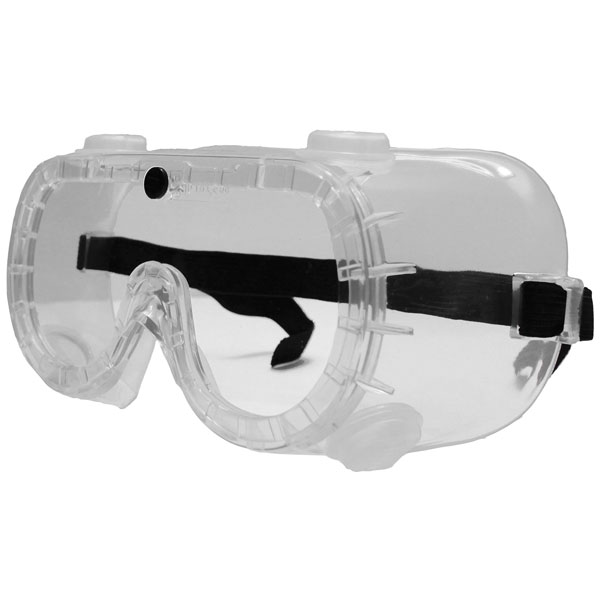 L+D 2662 Leipold Doehle Safety Goggles Black EN166-1 Full Sight Ve...