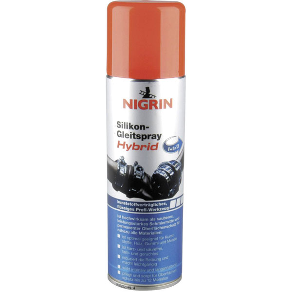 Nigrin 74039 NIGRIN Silicon Spray 200ml: Long-lasting, Odourless, ...