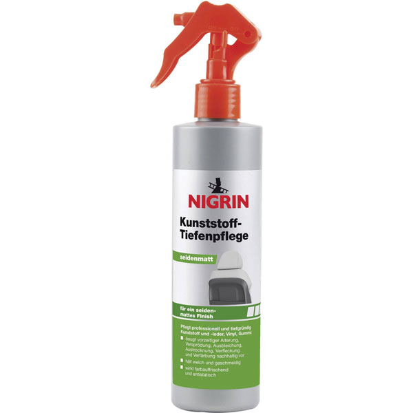 NIGRIN 74036 PLASTIC CARE Semi-Gloss 300ml For Plastic Vinyl Rubber