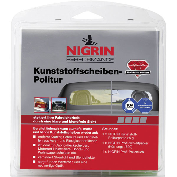 Nigrin 73914 PERFORMANCE Plastic Window Polish for Acrylic & Plexiglas