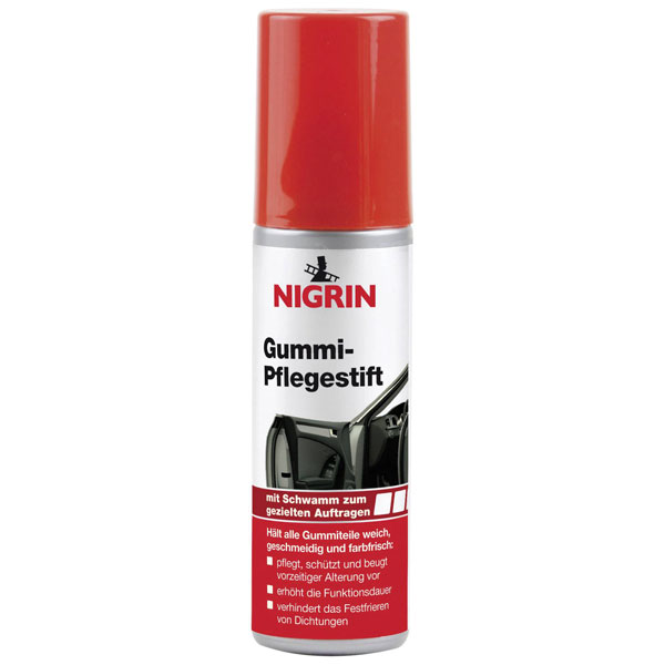 Nigrin 74653 Rubber Care Stick 75ml Protects Rubber Parts from Aging