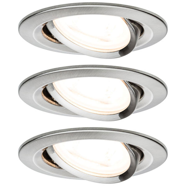 Paulmann 93488 Nova Flush Mount Light Set, LED 18W, Chrome, Energy...