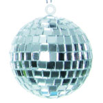 Eurolite 50100210 Mini Mirror Ball 15cm Real Glass Facets Retaining Lug