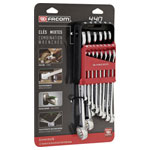 Facom 440.JP14PB Crowfoot Wrench Set 14-Piece 7-24mm OGV-12 Profile