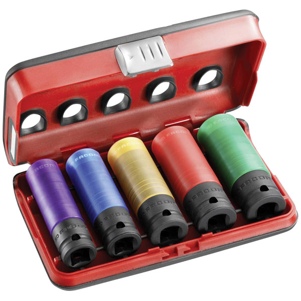 Facom NSI.5LPB Bit Set 1/2" 5-piece with Protective PTFE Cover