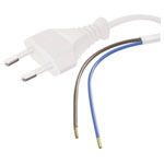 HAWA 1008266 Cable BlaC.K 2.00m 2x18 AWG Open End UL/CSA Plug NEMA 1-15P