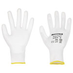 Honeywell 2232255-7 PerfectPoly Gloves PU White Size 7 EN 388 CAT I