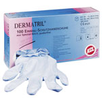 KCL 740-7 Dermatril Nitrile Gloves Sz.7 100x Chemical Protection Grip