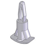 Richco RLCBSC-10-01 Spacer Pan Head Polyamide 10mm 1piece