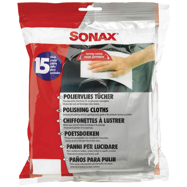 Sonax 422200 Microfibre Drying Towel Fluffy-Soft Scratch-Free 15 p...