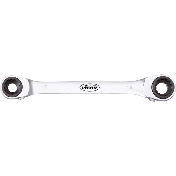 Vigor V2705 Double Ratchet Wrench 10-19mm 72 Teeth 5° Rotation