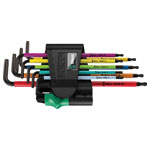 Wera 05024335001 967 SPKL/9 Multicolour TORX BO Allen Key Set 9-Piece