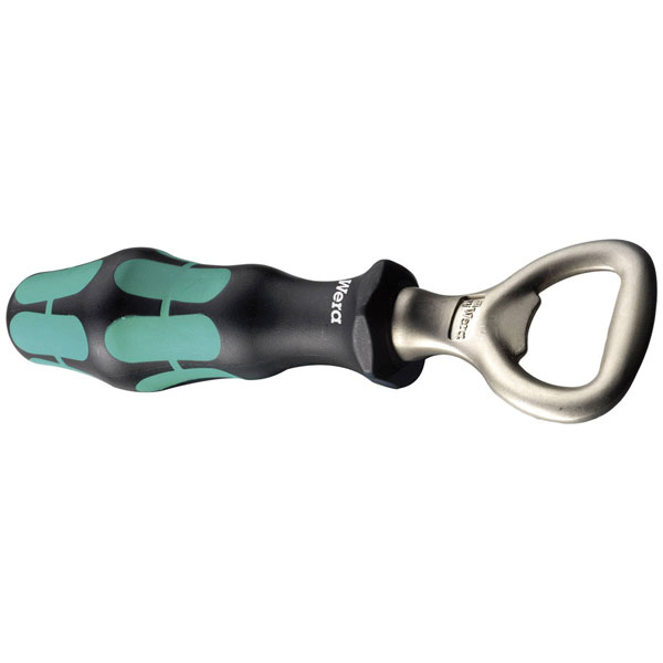 Wera 05030005001 Kraftform Bottle Opener with Ergonomic Handle