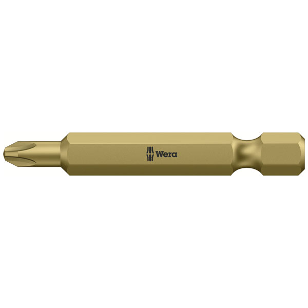 Wera 05380161001 Philips Bit PH 2 Tool Steel Alloyed Extra Hard