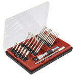Donau MBS18 Bit Set 18-piece Extra Long Mini-Bits 45mm in Metal Case
