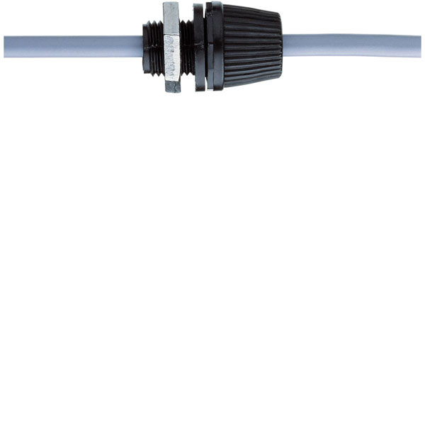Donau 527190 Cable Gland with Strain Relief M10 Black Polyamide