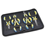 Donau 3640 Mini Pliers Set: 4 Types Carbon Steel Insulated Handles