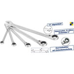 Hazet 606/5 Ratcheting Crowfoot Wrench Set 5-Piece 8-19mm 72 Teeth