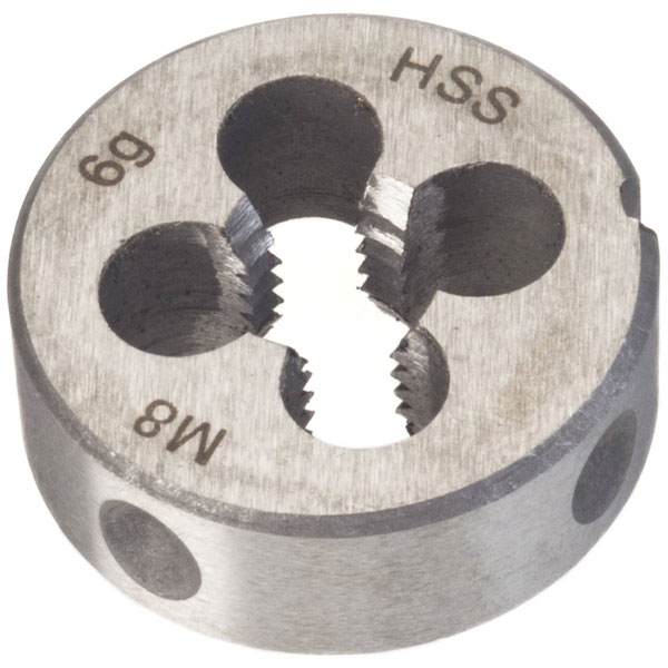Hazet 849AG-M8 Die Metric M8 HSS Thread Cutting Iron for External ...