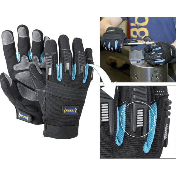 Hazet 1987-5L PVC Work Glove Size L Abrasion Resistant Anti-slip