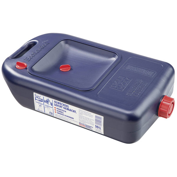 Liqui Moly 7055 Oil Draining Pan 10L Eco-Friendly Separate Bleed Screw