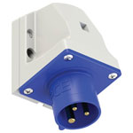 PCE 513-6 CEE CARA Wall Plug 16A 3-Pin 230V Top/Bottom/Rear Entry