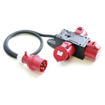 pieceE 953.0113 CEE Power Distributor 400V 32A 6m Cable 3 Sockets