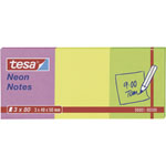 teas 56004-00-00 Neon Notes 6x80 Sheets Pink/Yellow/Green 75x75mm Solvent-Free