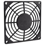 Wallair 20100321 N40980 Fan Grille 6x6cm Black Plastic No Filter Insert