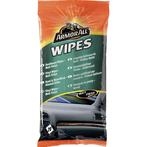 ArmorAll 35020L Plastic Care Tissues Semi-gloss 20pieces Cleans & ...