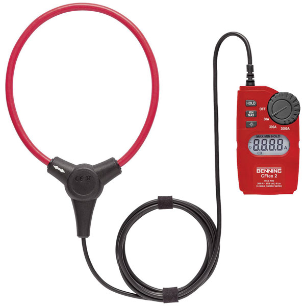 Benning 044069 CFlex 2 Clamp Meter CAT IV 600V True RMS Flexible D...