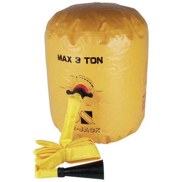 Berger & Schröter 30178 Air Cushion Jack 60cm 3t Inflatable 4.5m Hose