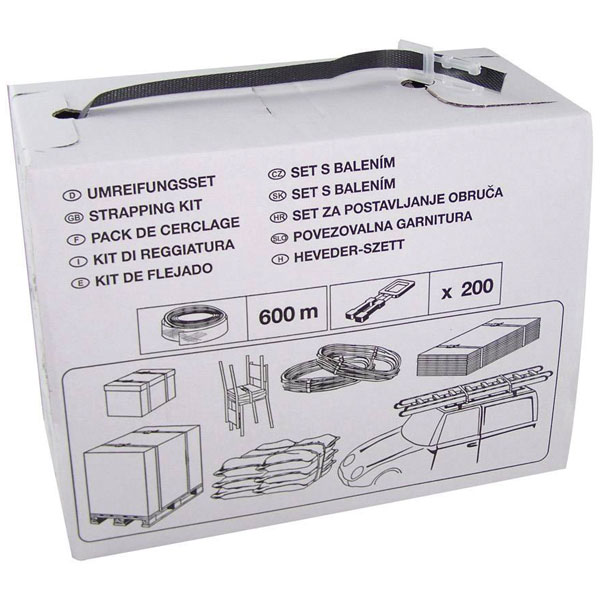 Berger & Schröter 140803001 Strapping Set: 600m Strap + 200 Staples
