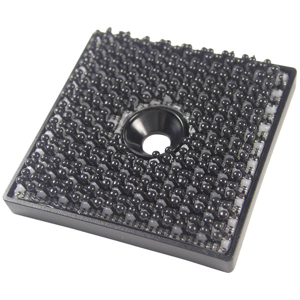 Binder 76768 Hook-and-loop Square Pad 32mm x 32mm Black 1 piece Sc...