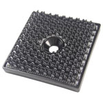 Binder 76768 Hook-and-loop Square Pad 32mm x 32mm Black 1 piece Screw Mount