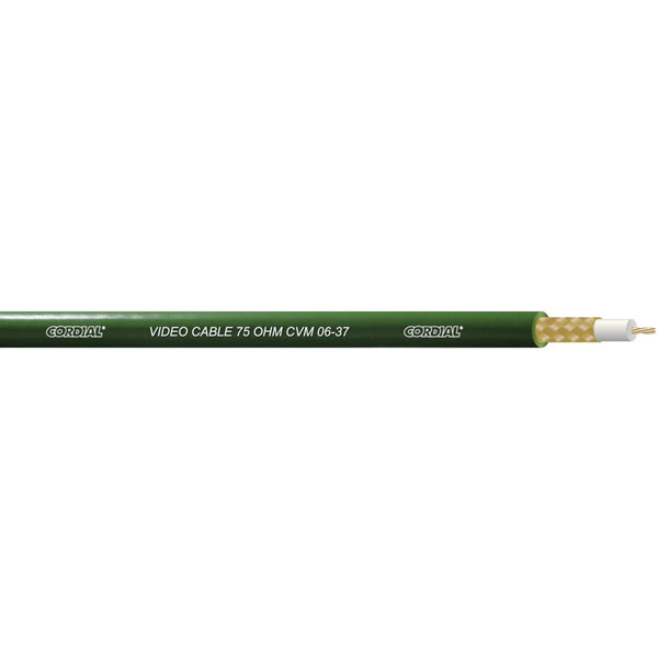 Cordial CVM 06-37 AV Cable 0.22mm² Green Per Metre 75O Deviation ±2%